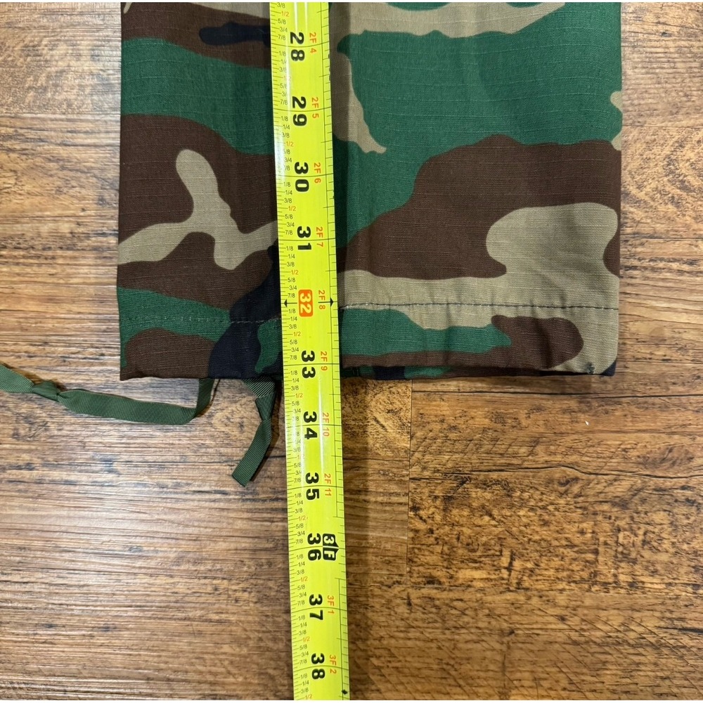 Propper BDU Army Green Woodland Camo Button Fly Ripstop Cargo Pants Men M 32x33 - Picture 9 of 9